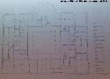 Palacio de la Diputación. Proyecto de Jorge Porrúa. 1871. Planta entresuelo